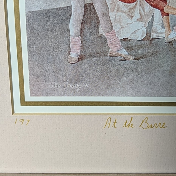 Signed John Newby Print At The Barre Numbered - Picture 3 of 7